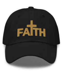 Faith Cross Embroidered Dad Hat