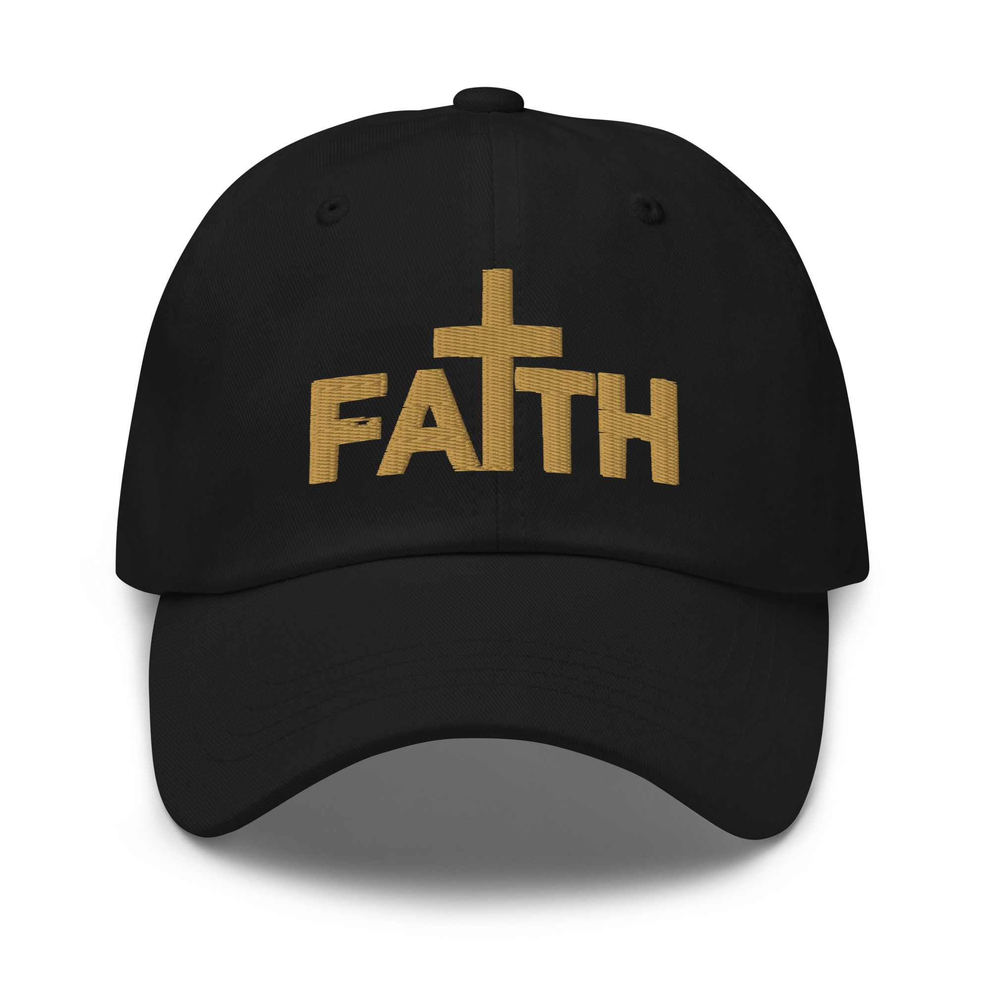 Faith Cross Embroidered Dad Hat