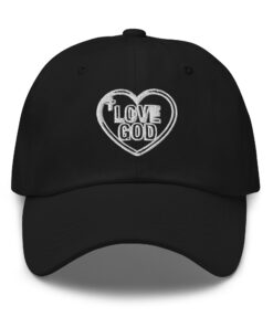 Love God Heart Embroidered Dad Hat