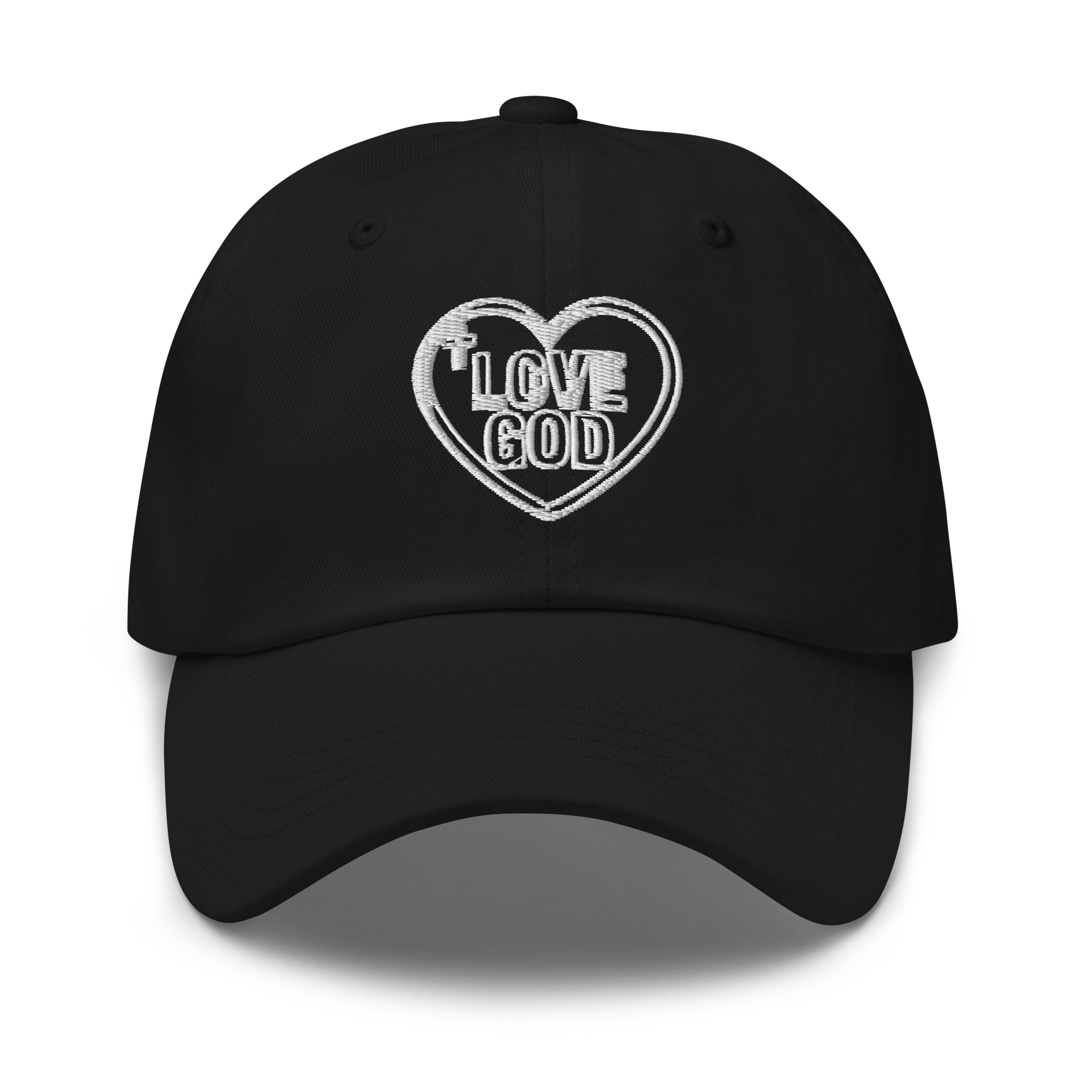 Love God Heart Embroidered Dad Hat