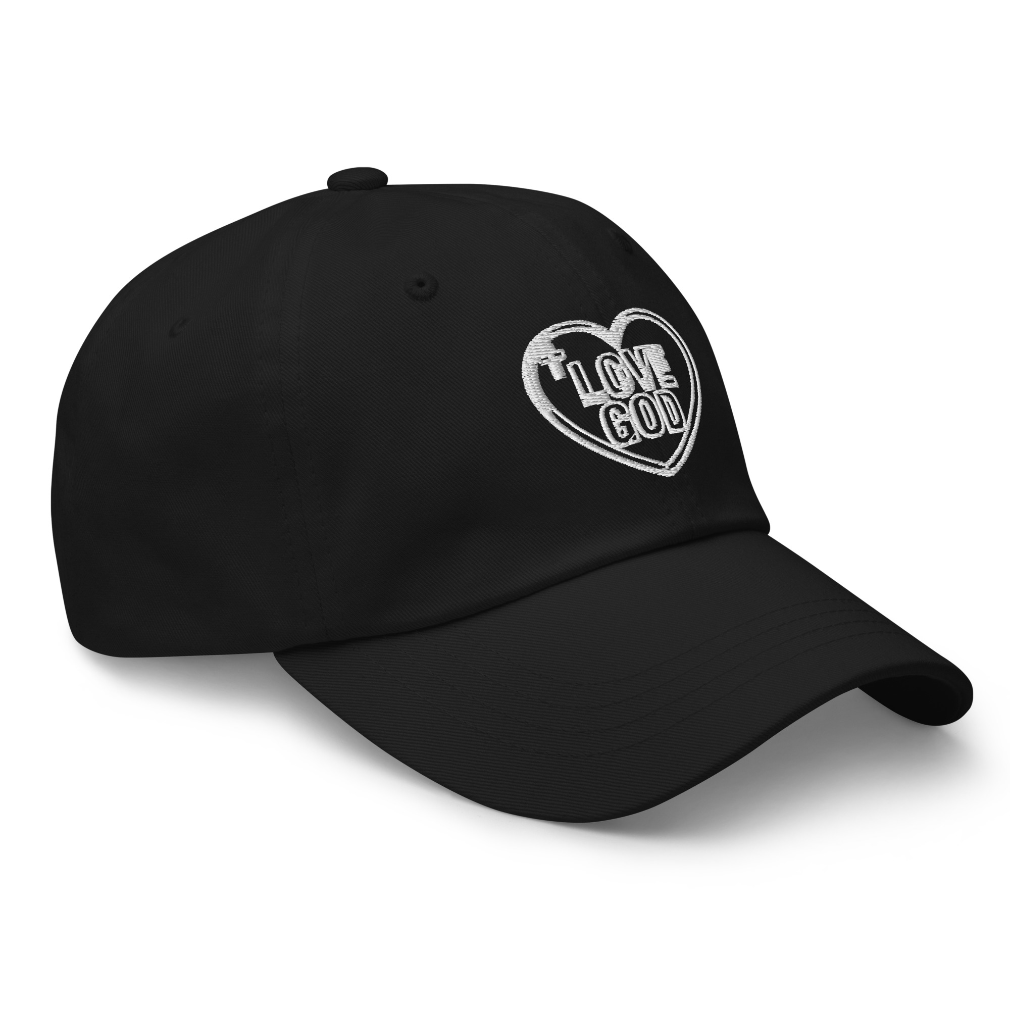 Love God Heart Embroidered Dad Hat - Image 13