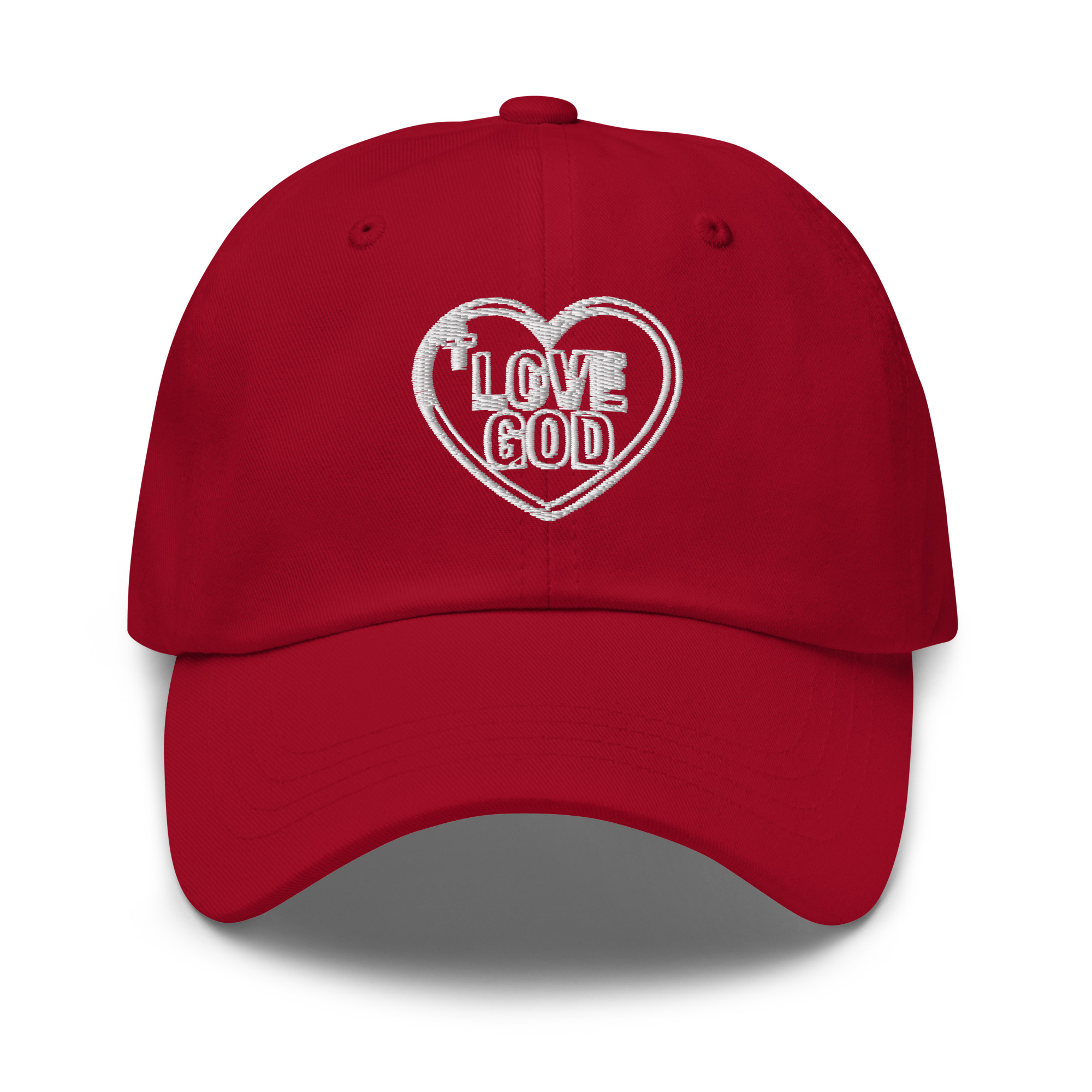 Love God Heart Embroidered Dad Hat - Image 3