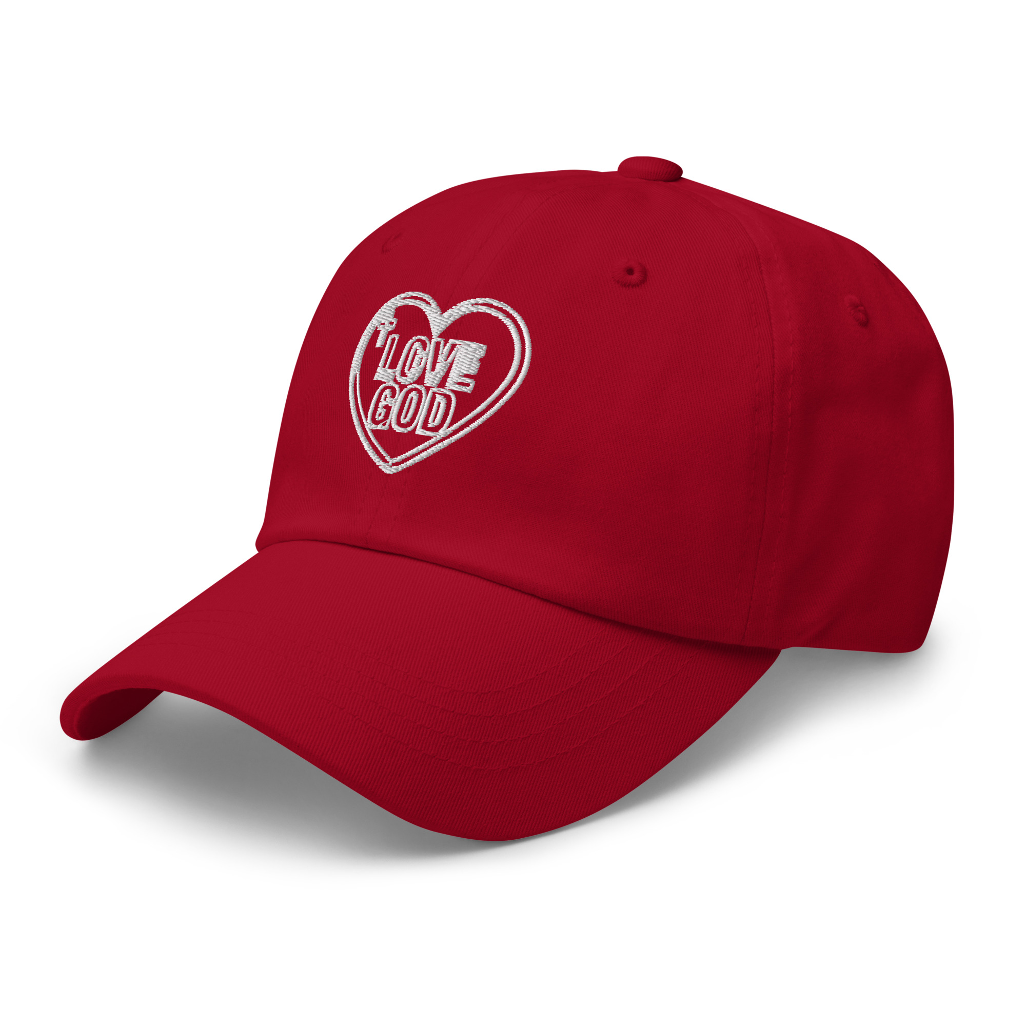 Love God Heart Embroidered Dad Hat - Image 18