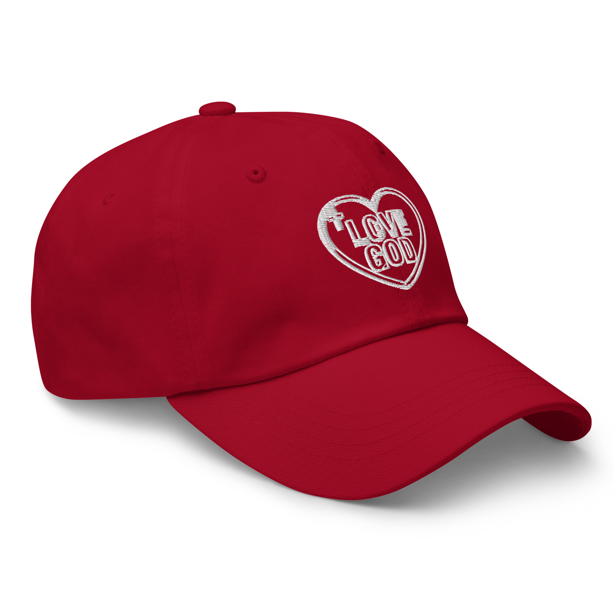 Love God Heart Embroidered Dad Hat - Image 15