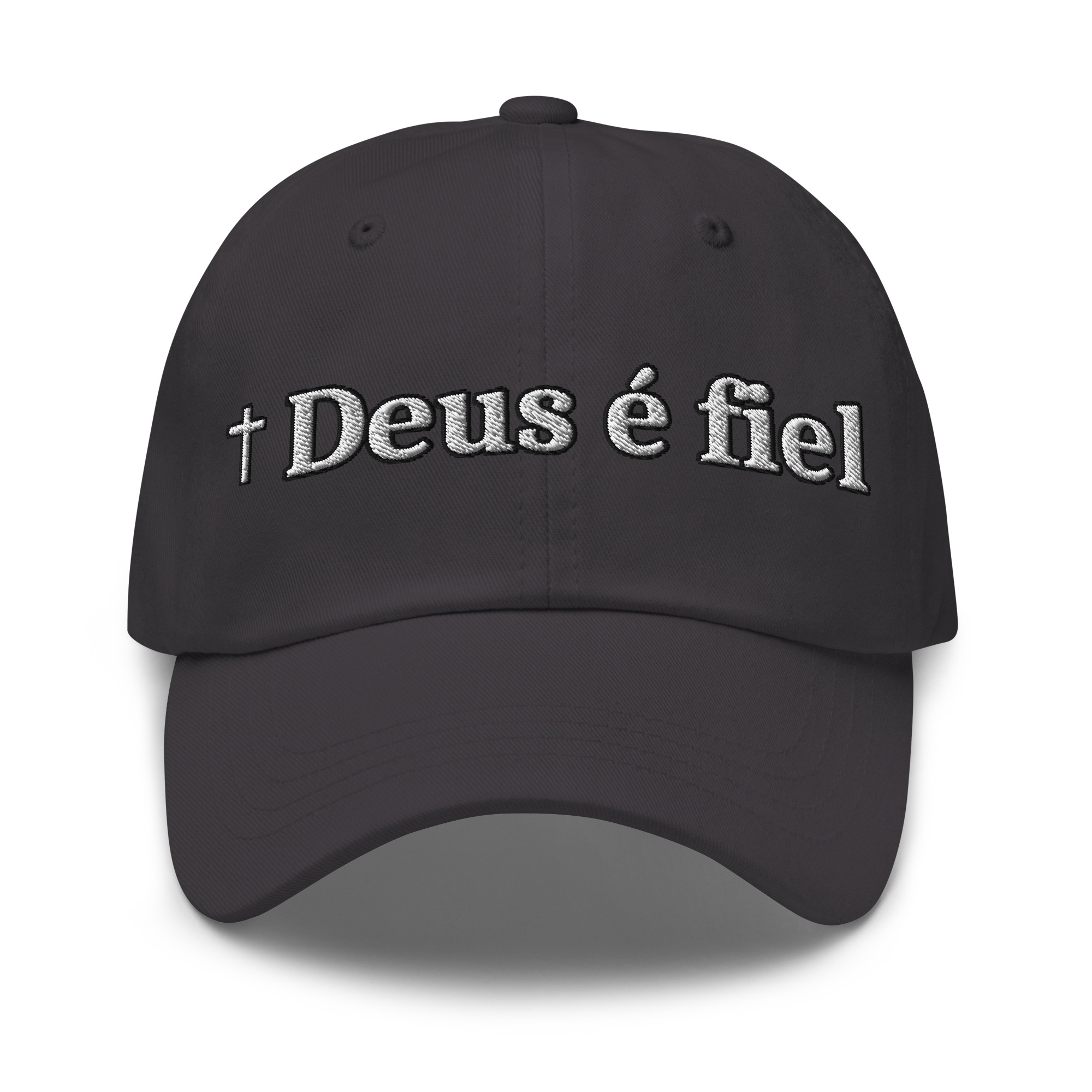 Deus é fiel Embroidered Dad Hat - Image 3