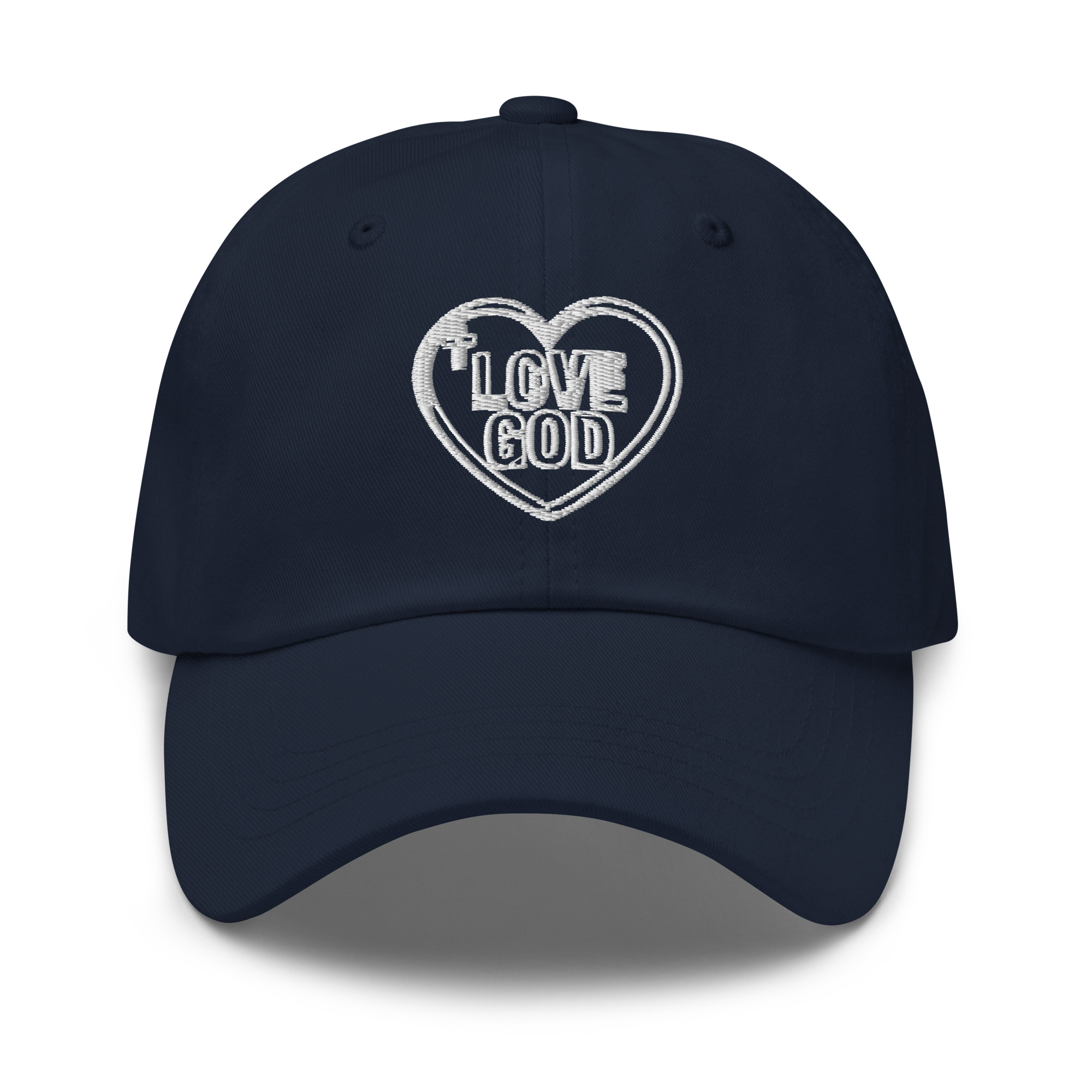Love God Heart Embroidered Dad Hat - Image 2