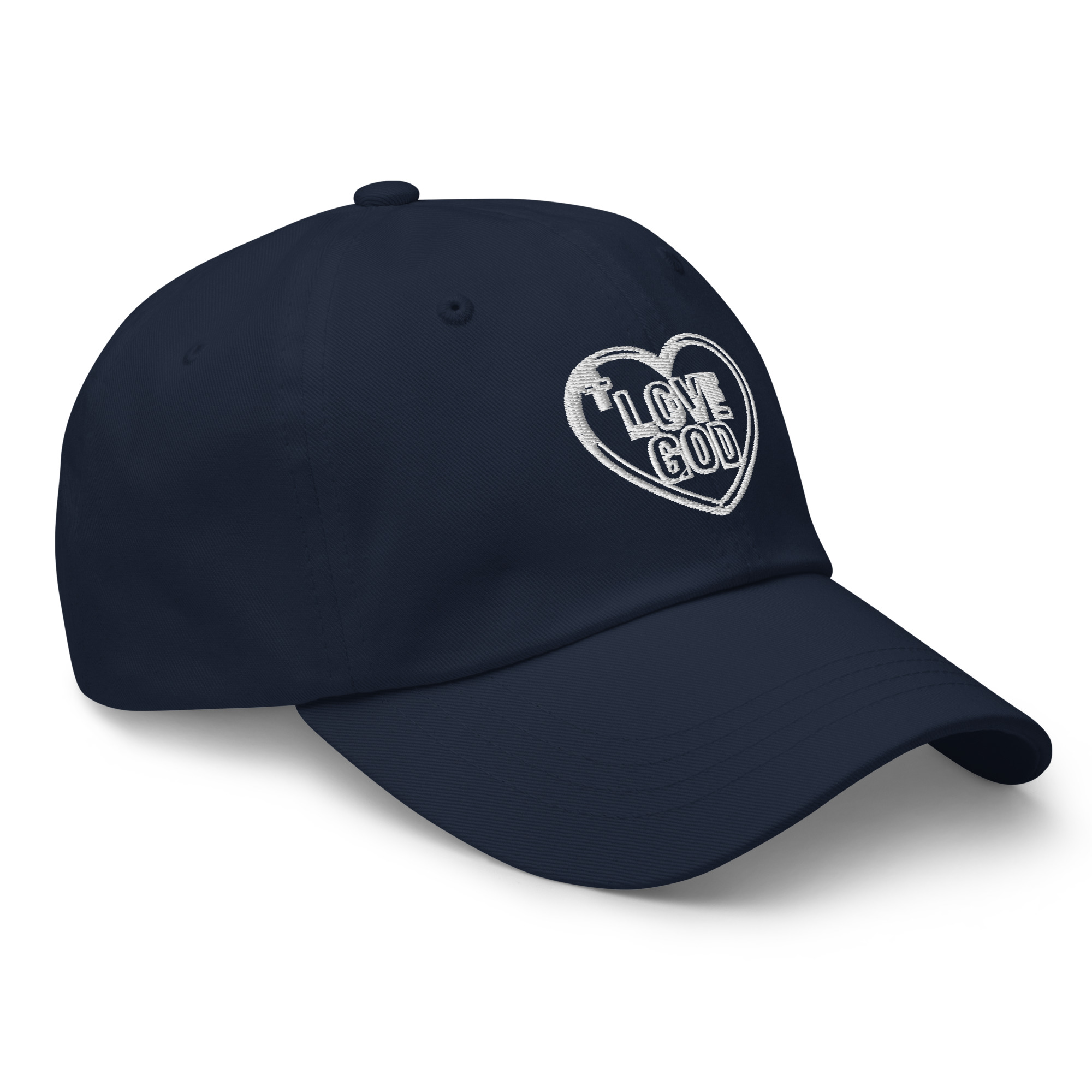 Love God Heart Embroidered Dad Hat - Image 14