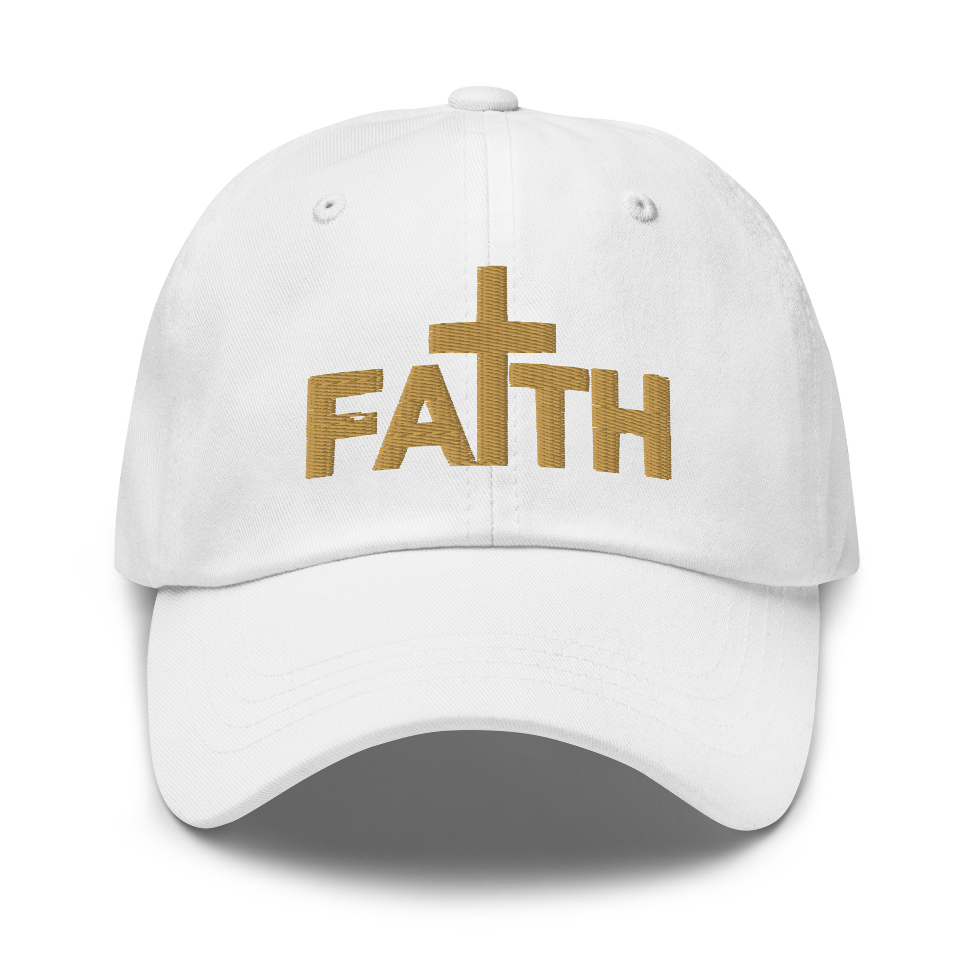 Faith Cross Embroidered Dad Hat - Image 3